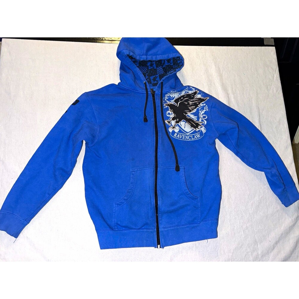 Universal Studios Harry Potter Ravenclaw Full Zip Hoodie Blue/Black M